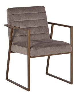 Metal Chair Suede